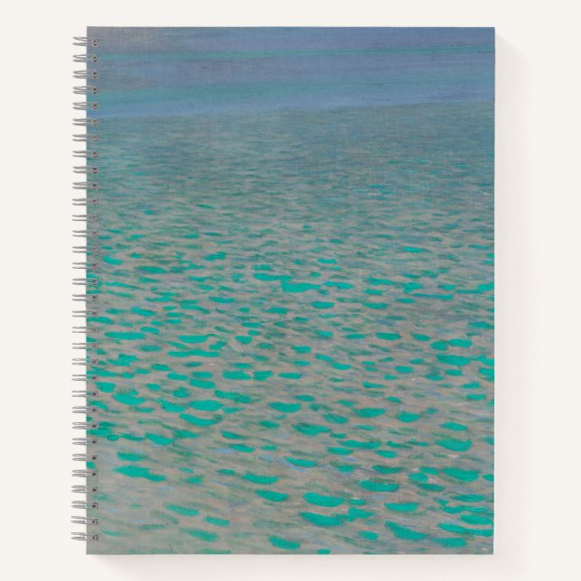 Attersee, Coastal Landscape Painting, Gustav Klimt Notebook (Front)