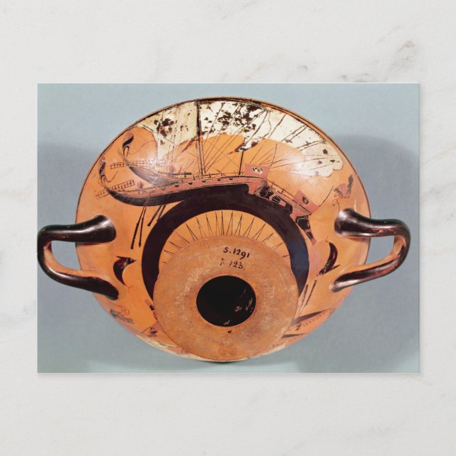 Attic black-figure cup postcard (Front)