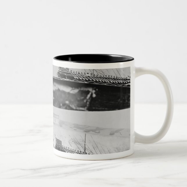 Attic black-figure dinos krater Two-Tone coffee mug (Right)