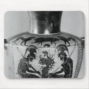 Attic black figure hydra mouse mat