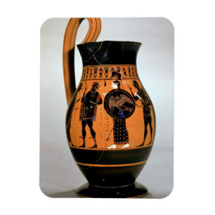 Attic black-figure olpe depicting Athena Confronti Magnet