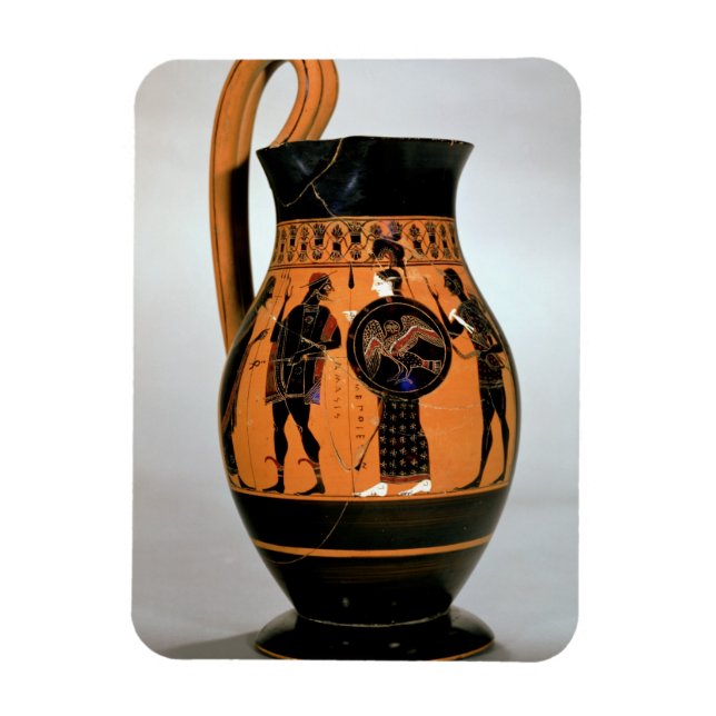 Attic black-figure olpe depicting Athena Confronti Magnet (Vertical)