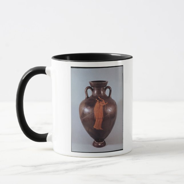 Attic red figure amphora mug (Left)