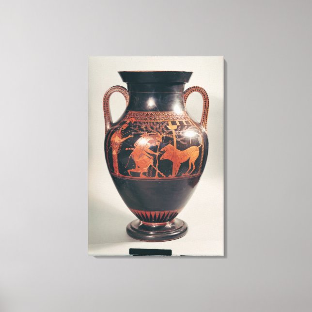 Attic red-figure belly amphora canvas print (Front)