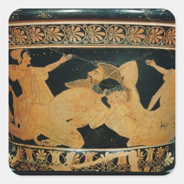 Attic red-figure calyx-krater 2 square sticker (Front)