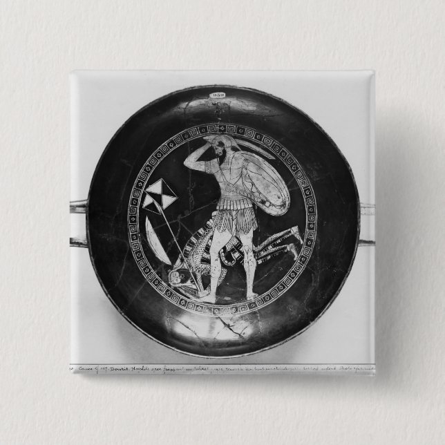 Attic red-figure cup 15 cm square badge (Front)