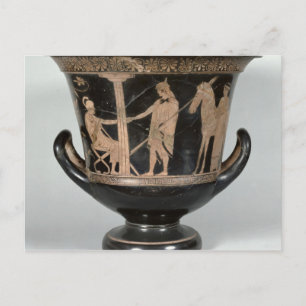 Attic red-figure kalyx krater postcard