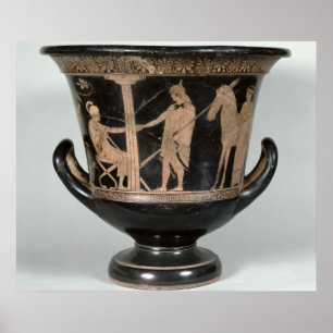Attic red-figure kalyx krater poster
