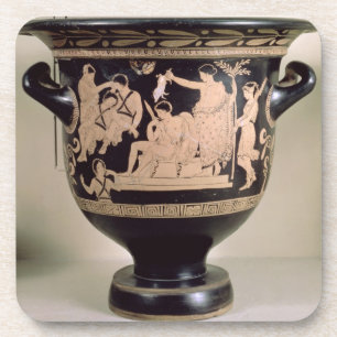 Attic red-figure krater depicting Orestes as suppl Coaster