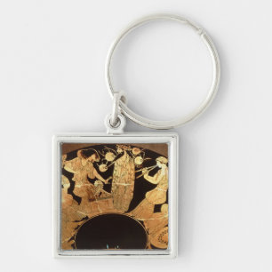 Attic red figure kylix depicting Dionysus and the Key Ring