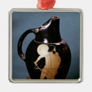 Attic red-figure oinochoe metal tree decoration