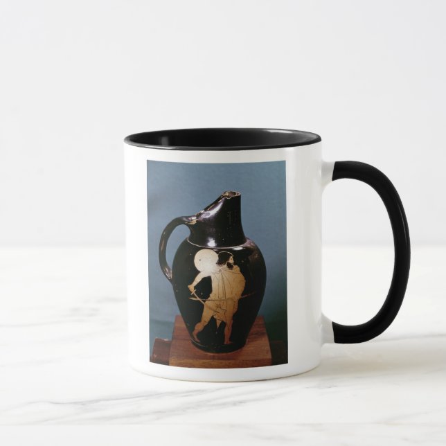Attic red-figure oinochoe mug (Right)