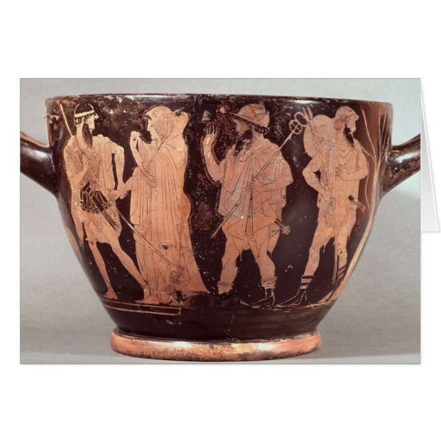 Attic red figure skyphos (Front Horizontal)