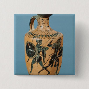 Attic Style Lekythos 15 Cm Square Badge