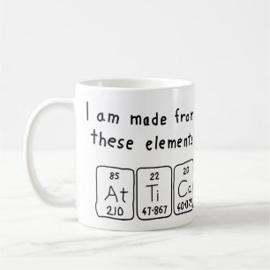 Attica periodic table name mug