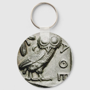 Attica Tetradrachm Owlthena Key Ring