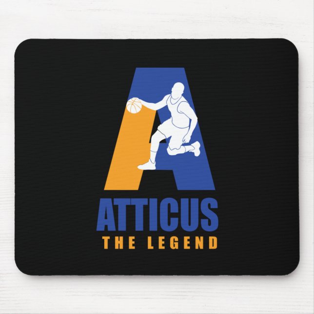 Atticus Custom Player Basketball Your Name The Leg Mouse Mat (Front)