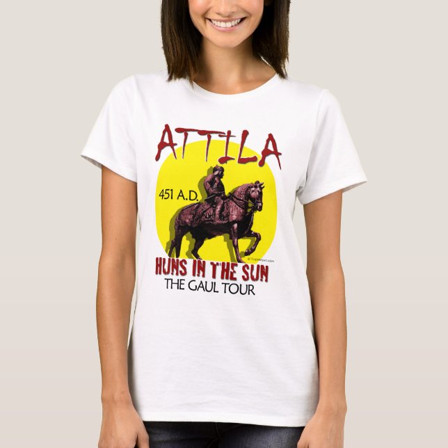 Attila 'Huns in the Sun' Tour (Ladies Light Front) T-Shirt (Front)