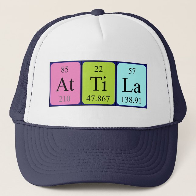 Attila periodic table name hat (Front)