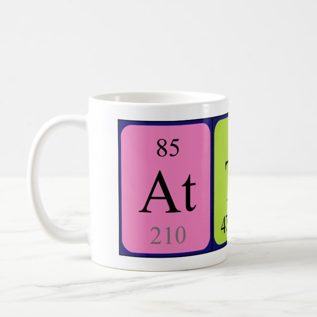 Attila periodic table name mug (Left)