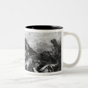 Attila the Hun  and his hordes Two-Tone Coffee Mug