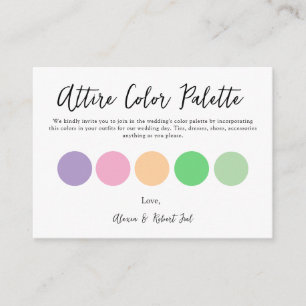  Attire Wedding  Enclosure Card