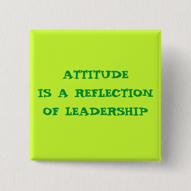 ATTITUDE 15 CM SQUARE BADGE (Front)