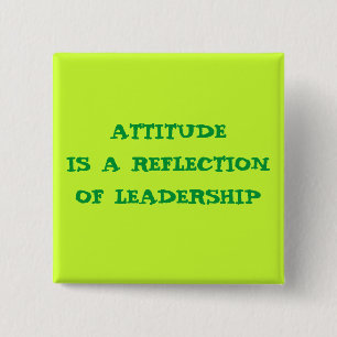 ATTITUDE 15 CM SQUARE BADGE