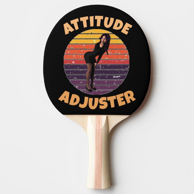 ATTITUDE ADJUSTER RERO WIFE FUNNY PONG PADDLE (Front)