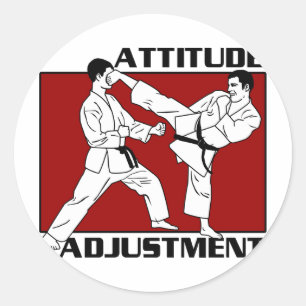 Attitude Adjustment Classic Round Sticker