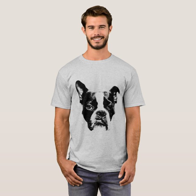 Attitude Boston Terrier Style T-Shirt (Front Full)