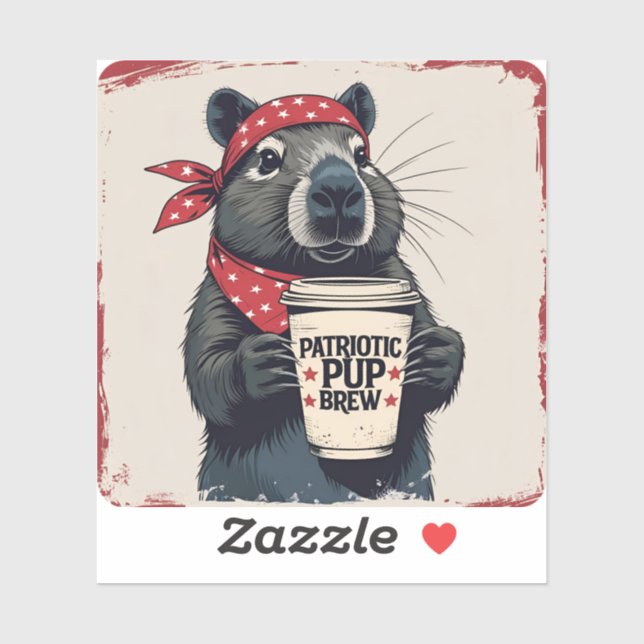 Attitude Capybara Sticker (Sheet)