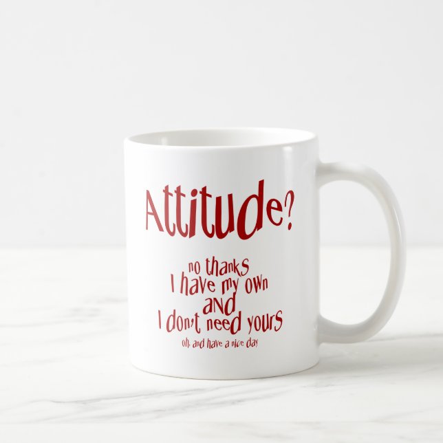 Attitude Coffee Mug (Right)
