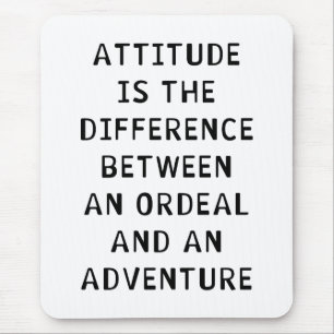 Attitude Difference Mouse Mat