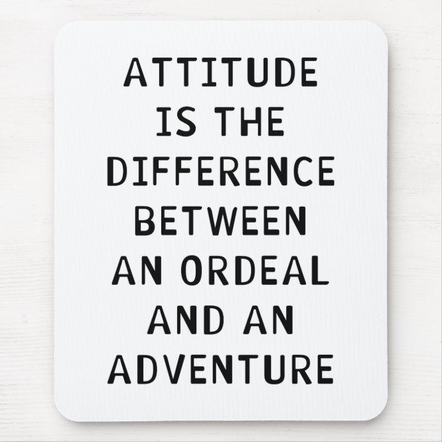 Attitude Difference Mouse Mat (Front)