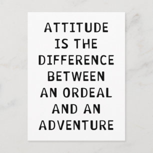Attitude Difference Postcard