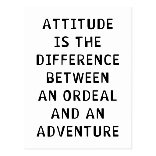 Image of Attitude Difference Postcard