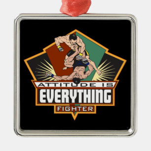 Attitude Fighter Metal Tree Decoration