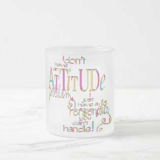 Attitude - Frosted Glass Mug