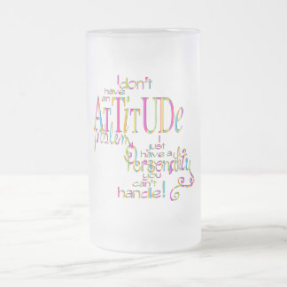 Attitude - Frosted Glass Stein