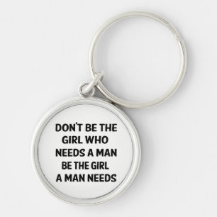 Attitude, Girl Power, Feminism, Motivational Quote Key Ring