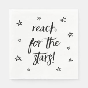 Attitude, Goals, Love, Dreams Motivational Quote Napkin