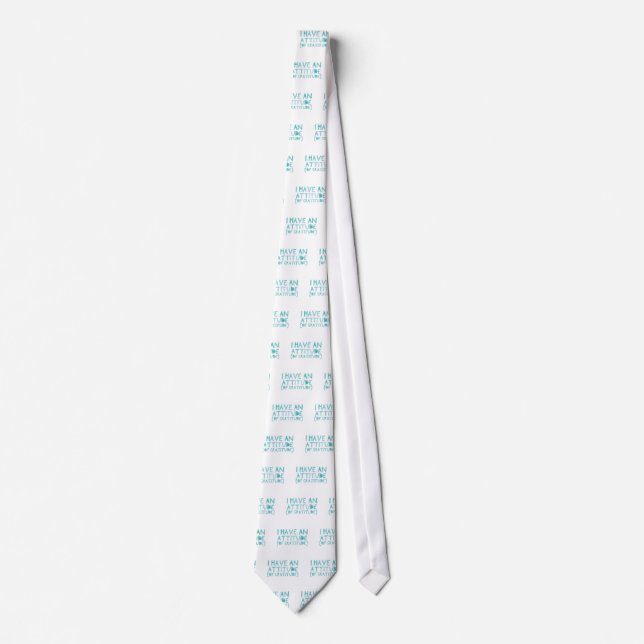 Attitude Gratitude Recovery Detox AA Tie (Front)