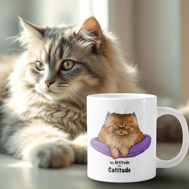 Attitude has Catitude Large Coffee Mug (Creator Uploaded)