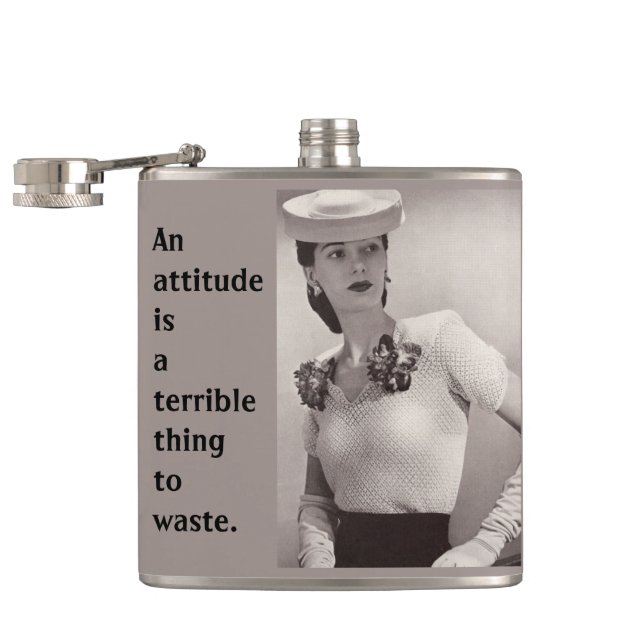 Attitude Hip Flask (Opened)