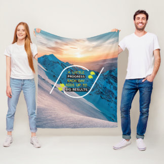 Attitude Is A Little Thing That Makes A Big Differ Fleece Blanket