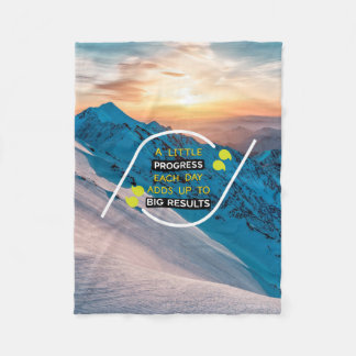 Attitude Is A Little Thing That Makes A Big Differ Fleece Blanket