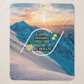 Attitude Is A Little Thing That Makes A Big Differ Sherpa Blanket