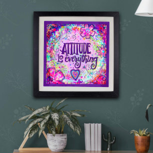 Attitude is Everything Pretty Pink Photo Print