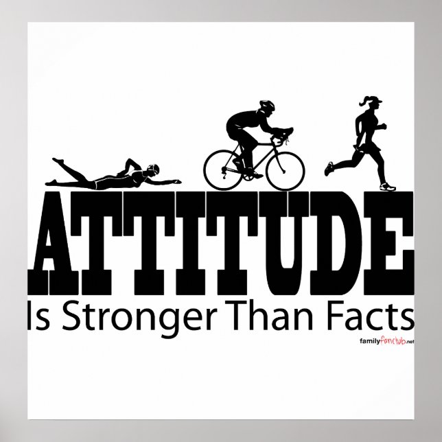Attitude is Stronger than Facts Poster (Front)